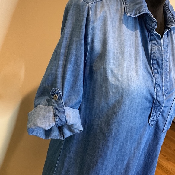 BELLA DAHL chambray tunic - Picture 2 of 8